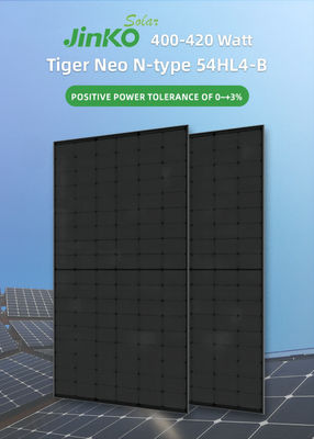 400W 405W 410W 415W Jinko PV-modules Tiger Neo N-type Monocristallijn vol zwart