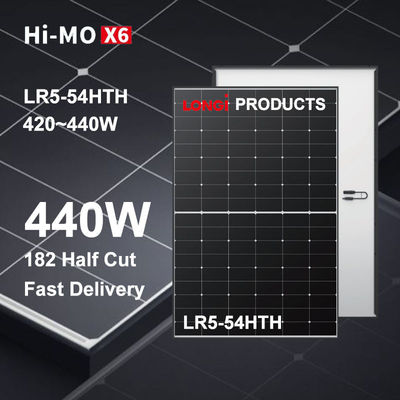 HPBC Black Frame Longi Hi-MO X6 Wetenschapper 435W 440W Zonnepaneel