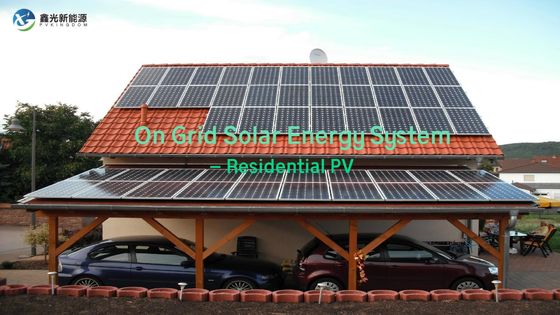 Makkelijk te installeren zonne-energiesysteem voor woningen in PV-scenario