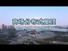 Commercieel gedistribueerd zonnestelsel op het dak-commercieel complex